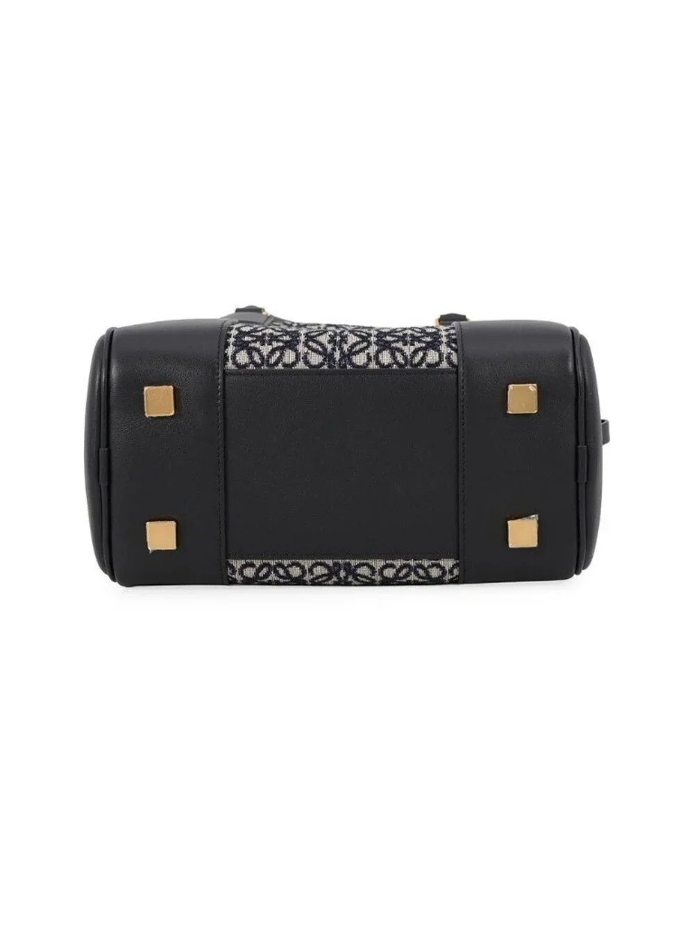 Loewe Amazona 19 Square Canvas Calfskin 2-Way Shoulder Bag Black